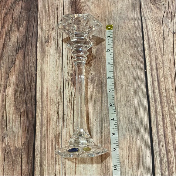 Vintage | Bohemia Crystal Candlestick Holders - Picture 5 of 7
